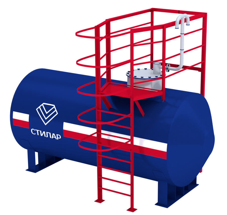 Горизонтальный резервуар РГСН для химических веществ 50 м³ от завода-производителя