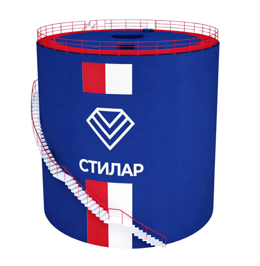 Цельносварной резервуар РВС для питьевой воды 100 м³ от завода-производителя